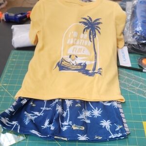 Nwt Sz 4T Carter's 3pc Loose Fit PJs Set
